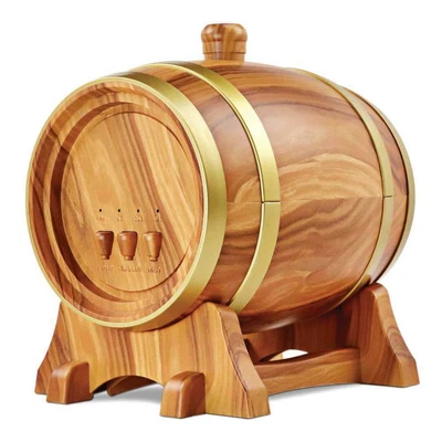 $73.99 • Buy Essential Oil Aroma Diffuser - 350ml Barrel Wood Ultrasonic Air Mist Humidifier