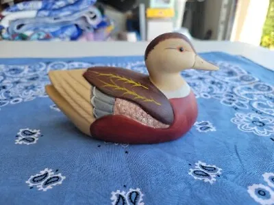 Vintage Ceramic Duck Beautifully Painted Decorative Statue • $8