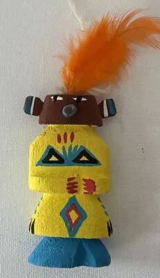 Vintage Hopi Pueblo Indian Highway Rte 66 Kachina Ornament.  Estate Sale Find • $12