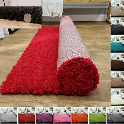 £14.99 • Buy  Bedroom Thick Large Shaggy Rugs Living Room Non Slip Hallway Runner Rug Carpet