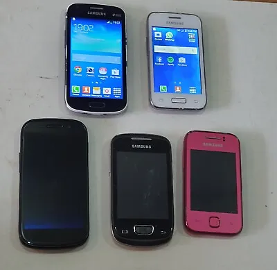 Joblot Samsung Galaxy Duos Young 2 GT Mini Y Faulty Android Smartphones • £36.43