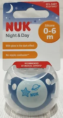 £6 • Buy NUK Night & Day Orthodontic Soother  0-6m  Silicone With Travel Box