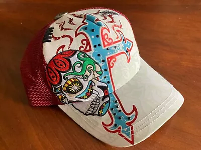 Rebel Spirit Clothing Trucker Hat Ed Hardy Tattoo Pattern H1054 • $34.99