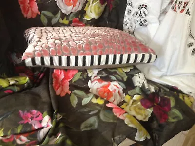 DESIGNERS GUILD FABRIC CUSHION/PILLOW NABUCCO ROSE 18 X10   SOFT FURNISHINGS • £35