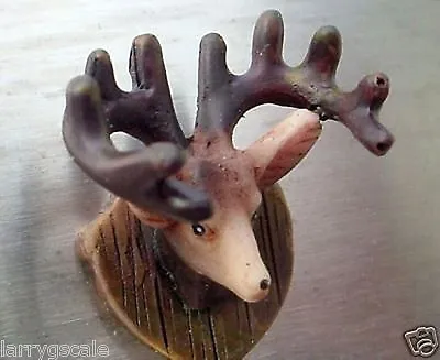 Mounted Deer Head Miniature 1/24 Scale G Scale Diorama Accessory Item • $7.95