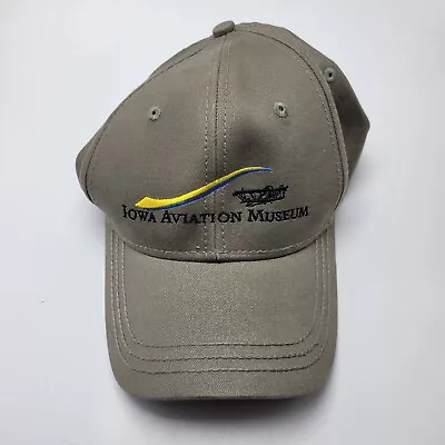 Iowa Aviation Museum Hat Cap Beige Used Strapback Bg27 • $8.99