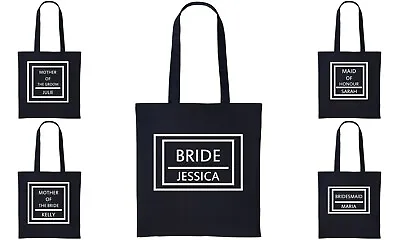 £5.99 • Buy Personalised Your Name Bride Hen Do Cotton Shopper Ladies Canvas Shopping Bag