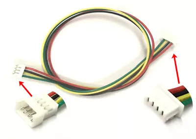 1.25mm JST Mini 4-Pin Male To Female Connector Housing Extension Wire 200mm X 10 • $9.48