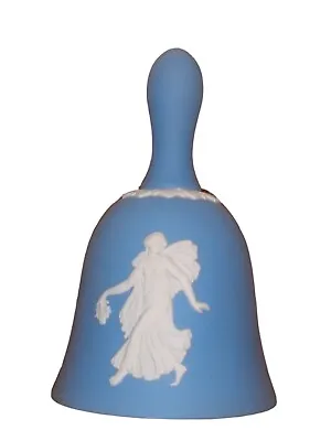 Vintage Wedgwood Angel Decorative Bell Blue White Jasperware The Danbury Mint  • $11