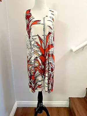 Manuhealii Hawaiian Muumuu Hula Sleeveless Stretchy Dress Size L • $35.20