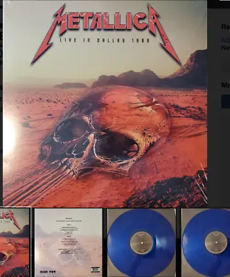 £14.90 • Buy Metallica – LiveIn Dallas 1989- Blue Vinyl Lp - Ltd Edt