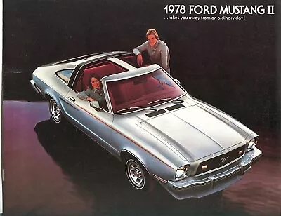 1978 Ford Mustang II Cobra Ghia Mach II 2+2 King Cobra Vintage Sales Brochure • $8.99