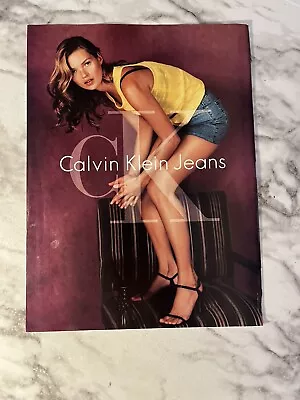 Original Kate Moss Calvin Klein Jeans Ad From 1997 Magazine. • £4.87