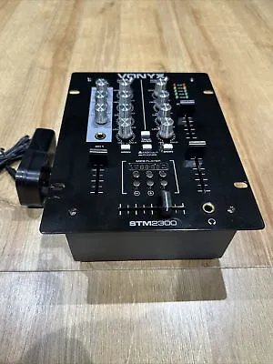 Vonyx STM-2300 2 Channel Live Line MP3 USB 3 Band EQ DJ Mixing Disco PA Mixer • £67.99