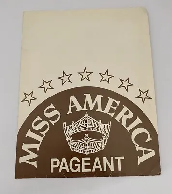 Miss America Pageant Pocket Folder W/ Brochure & Booklet 1986 Atlantic City NJ • $14.99