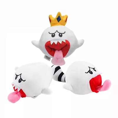 Super Mario Bros 6'' King Boo Or Tail BooGhost Plush Doll Figure Toy Kids Gifts • $9.99