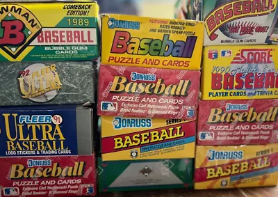 AMAZING Baseball Card Collection Find - Vintage Sealed Wax Packs Card Lot • $8.95