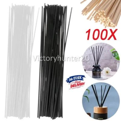 $9.99 • Buy 100pcs PREMIUM QUALITY REED DIFFUSER REEDS RATTAN STICKS BULK PACK 3mm 250mm
