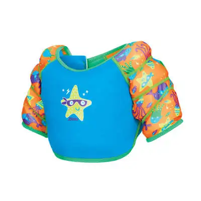 Zoggs Kids Swimming Vest Swim Jacket Super Star Water Wings Blue  Swim Aid Pool  • £30
