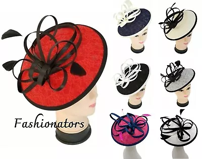 £16.99 • Buy Women Headband Clip Hat Pillbox Fascinator Weddings Ladies Day Races Royal Ascot