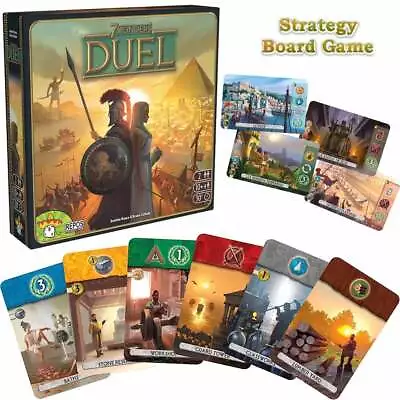 7 Wonders:Duel Fun 2-Player Civilization-Builder Board Game Card Games For Party • £41.39