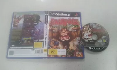 Rampage Total Destruction PS2 Game Used PAL Region • $14.99