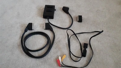 £4 • Buy Scart Lead Adaptor Bundle Includes Splitter/switch , Scart Cable, Av Adaptor