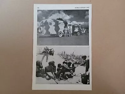 Marines Mobile Surgery Unit 1945 World War 2 WW2 Picture Sheet • $16