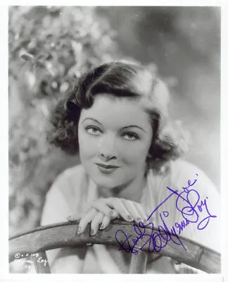 Myrna Loy - Inscribed Photograph Signed • $300