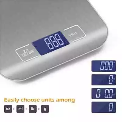  Kitchen Scales Stainless Steel Weighing For Food Diet PostaL • $15.43