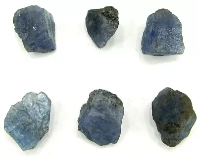 100.00 Ct Natural Raw Tanzanite Gemstone Rough Crystal Specimen 6 Pcs Lot - ZR45 • £15.46