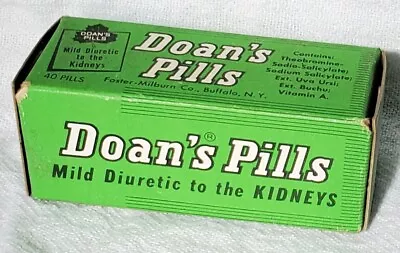 Vintage Doan's Pills Medicine Bottle Sealed In Box NOS • $15