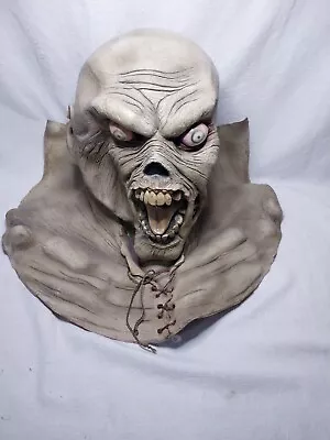 Vintage Paper Magic Group Goblin? Orc? Bulging Eyes Scary Halloween Rubber Mask • $10