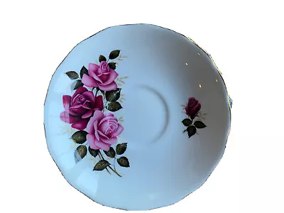 Vintage COLCLOUGH Saucer Roses Bone China Ridgway Potteries Ex Cond. • $9.50