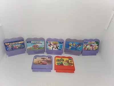 $19.99 • Buy Lot Of 7 VTech V.Smile Learning System Video Games Spiderman,Toy Story 2,Etc.