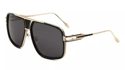 Square Sport Pilot Aviator Sunglasses Classic Retro Designer Fashion Outdoor Vtg • $8.95