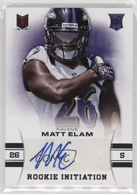 2013 Panini Momentum Initiation Signatures /299 Matt Elam #69 Rookie Auto RC • $2.84