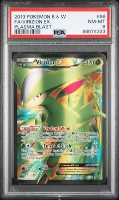 Pokemon - Virizion EX - 96/101 - PSA 8 - BW - Plasma Blast - 88074333 • $62.17