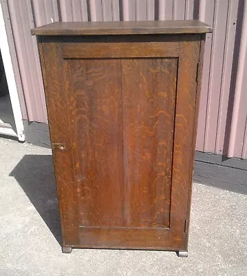 Antique Mission Style 1 Door Document Flat File Storage Cabinet Quarter Sawn Oak • $450