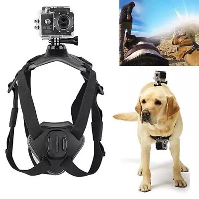 $22.89 • Buy For GoPro HD Hero Camera Adjustable Dogs Pets Harness Back Chest Belt Mount AU