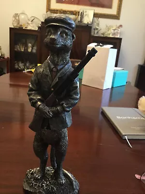 £14.99 • Buy Gleneagles Studio Gamekeeper Meerkat Bronzed Ornament