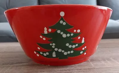 Vintage Waechtersbach Red Christmas Tree Serving Bowl  8 3/4” X 4” W. Germany • $25