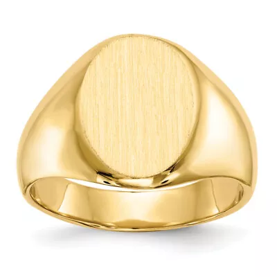 14K Yellow Gold Mens Signet Ring • $1017