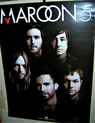 MAROON 5 Original Promo Poster 2010 ADAM LEVINE JAMES VALENTINE MATT FLYNN  COOL • $40