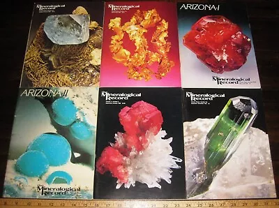 MINERALOGICAL RECORD MAGAZINE 1980  Vol 11 All 6 Issues Complete Mineralogy Mine • $39.95