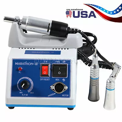 Dental Lab Marathon Electric Micro Motor N3+ 2x Low Speed Handpiece UPS • $114.99