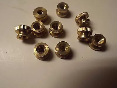 10 Brass Spark Plug Nuts New 10/32 Vintage Spark Plug Hit And Miss • $9.99