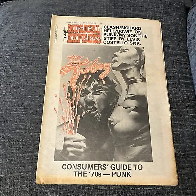 NME Magazine 29 Oct 1977 - Queen Sex Pistols Ads Lynyrd Crash Punk Guide Tubes • £19.99