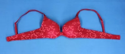 Victoria's Secret Angels Secret Embrace Padded Underwire Plunge Bra Sz 32A B6706 • $9.79