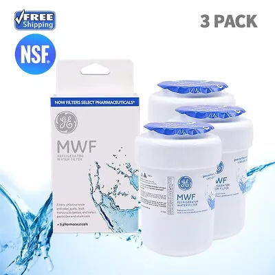 3 Pack GE MWF Smartwater Refrigerator Water Filter MWFP GWF 46-9991 • $26.88